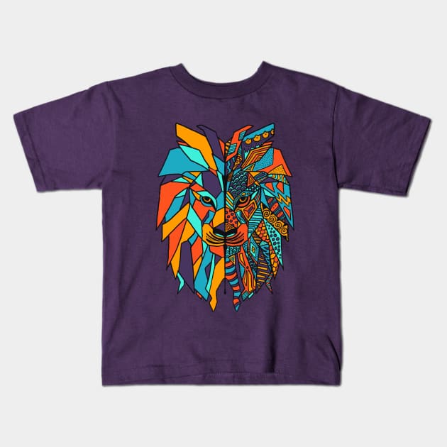 Abstract Lion Kids T-Shirt by TylerMade